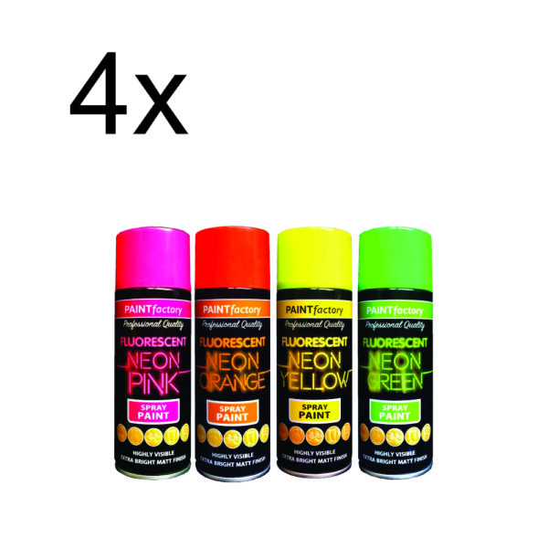 Pack of 4 Neon 400ml